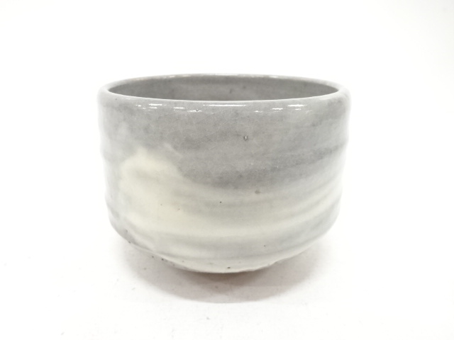 JAPANESE TEA CEREMONY / TEA BOWL CHAWAN / BRUSH-MARKED / ARTISAN WORK